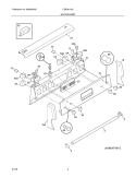 BACKGUARD Diagram and Parts List for CSK341003  Crosley Range