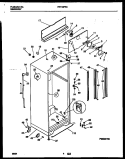 CABINET PARTS Diagram and Parts List for FRT19PRBD1  Frigidaire Refrigerator