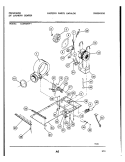 DRYER MOTOR, BLOWER AND BELT Diagram and Parts List for LCE462AW1  Frigidaire Washer