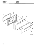 DOOR Diagram and Parts List for MPF311PCWC  Frigidaire Range