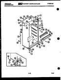 CABINET PARTS Diagram and Parts List for FPE21TCF1  Frigidaire Refrigerator