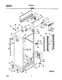 CABINET Diagram and Parts List for GRT21PRCD5  Gibson Refrigerator