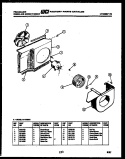 AIR HANDLING PARTS Diagram and Parts List for A11ME5E1  Frigidaire Air Conditioner