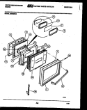 DOOR PARTS Diagram and Parts List for KS860NKW2  Frigidaire Range