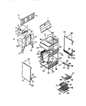 BODY, SIDE PANELS Diagram and Parts List for KF520GDW1  Frigidaire Range