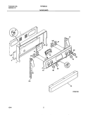 BACKGUARD Diagram and Parts List for FEF365CGSE  Frigidaire Range
