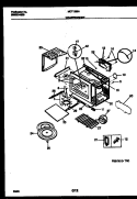 WRAPPER AND BODY PARTS Diagram and Parts List for MCT139A1  Frigidaire Microwave