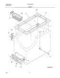 CABINET Diagram and Parts List for FFC05M5CW5  Frigidaire Freezer