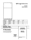 COVER Diagram and Parts List for FRT15G4AW0  Frigidaire Refrigerator
