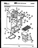 CABINET PARTS Diagram and Parts List for RM18F6WS1F  Gibson Refrigerator