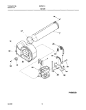 MOTOR, BLOWER Diagram and Parts List for SGR341AQ1  Westinghouse Dryer