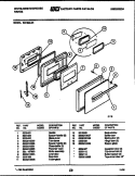 DOOR PARTS Diagram and Parts List for KB152LM1  Frigidaire Wall Oven