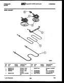 BROILER PARTS Diagram and Parts List for RG34NW1  Frigidaire Range