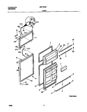DOOR Diagram and Parts List for MRT18JRED2  Frigidaire Refrigerator
