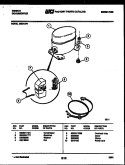 COMPRESSOR PARTS Diagram and Parts List for GED15P1  Gibson Dehumidifier