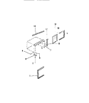 WINDOW MOUNTING PARTS Diagram and Parts List for MH308C1QA  Kelvinator Air Conditioner