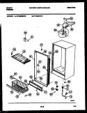 CABINET PARTS Diagram and Parts List for FV16M9WXFB  Gibson Freezer