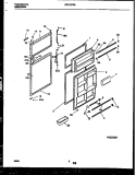 DOOR PARTS Diagram and Parts List for FRT19PRAW0  Frigidaire Refrigerator