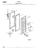 Part Location Diagram of 218436901 Frigidaire HANDLE-DOOR