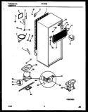 SYSTEM AND AUTOMATIC DEFROST PARTS Diagram and Parts List for RT17F3WX4C  Gibson Refrigerator
