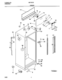 CABINET Diagram and Parts List for MRT18TRFD2  Frigidaire Refrigerator