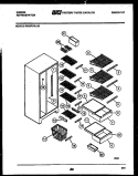 SHELVES AND SUPPORT Diagram and Parts List for RS22F7WU1D  Gibson Refrigerator