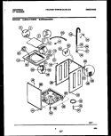 CABINET PARTS Diagram and Parts List for MWL411RBD0  Frigidaire Washer