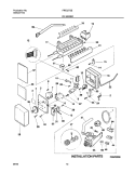 ICE MAKER Diagram and Parts List for FRT22TSEK5  Frigidaire Refrigerator