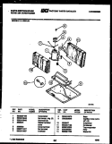 TUB AND FRAME PARTS Diagram and Parts List for SU150MXV1  Frigidaire Dishwasher