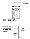 COVER Diagram and Parts List for MWX233RES2  Frigidaire Washer
