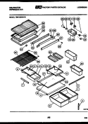 SHELVES AND SUPPORTS Diagram and Parts List for TMK160EN1D  Kelvinator Refrigerator