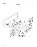 BACKGUARD Diagram and Parts List for FEF450BWA  Frigidaire Range