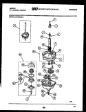 TRANSMISSION PARTS Diagram and Parts List for EL27M6WXFA  Gibson Washer Dryer Combo