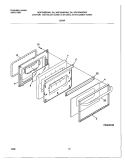 DOOR Diagram and Parts List for MGF324BGDA  Frigidaire Range