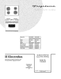 COVER Diagram and Parts List for FED355DBB  Frigidaire Range