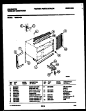 CABINET AND INSTALLATION PARTS Diagram and Parts List for M205G1QG  Kelvinator Air Conditioner