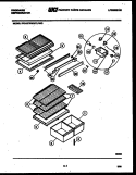 SHELVES AND SUPPORTS Diagram and Parts List for FPD18TFA0  Frigidaire Refrigerator