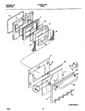 DOOR Diagram and Parts List for FCS367CHBD  Frigidaire Range