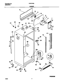 CABINET Diagram and Parts List for FRT21INGJB0  Frigidaire Refrigerator
