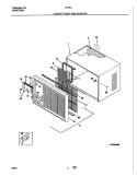 CABINET FRONT AND WRAPPER Diagram and Parts List for HA15A  Frigidaire Air Conditioner