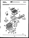 SHELVES AND SUPPORTS Diagram and Parts List for FPD17TLIFW3  Frigidaire Refrigerator