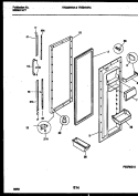 REFRIGERATOR DOOR PARTS Diagram and Parts List for TRS24WRAB0  Tappan Refrigerator