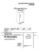 COVER Diagram and Parts List for FFU14F3AW3  Frigidaire Freezer