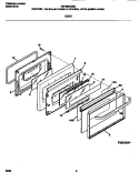 DOOR Diagram and Parts List for FEF366CGSD  Frigidaire Range