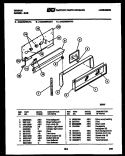 BACKGUARD Diagram and Parts List for CGC3S5WUTC  Gibson Range