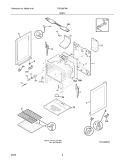 BODY Diagram and Parts List for TGF336FWD  Tappan Range