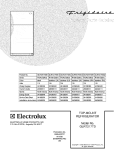 COVER Diagram and Parts List for GLRT217TDK2  Frigidaire Refrigerator