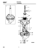 TRANSMISSION Diagram and Parts List for WWX433REW0  Frigidaire Washer