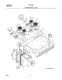 TOP / DRAWER / SMALL DOOR Diagram and Parts List for FEF450BWB  Frigidaire Range