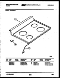 COOKTOP PARTS Diagram and Parts List for KF420GDD7  Frigidaire Range